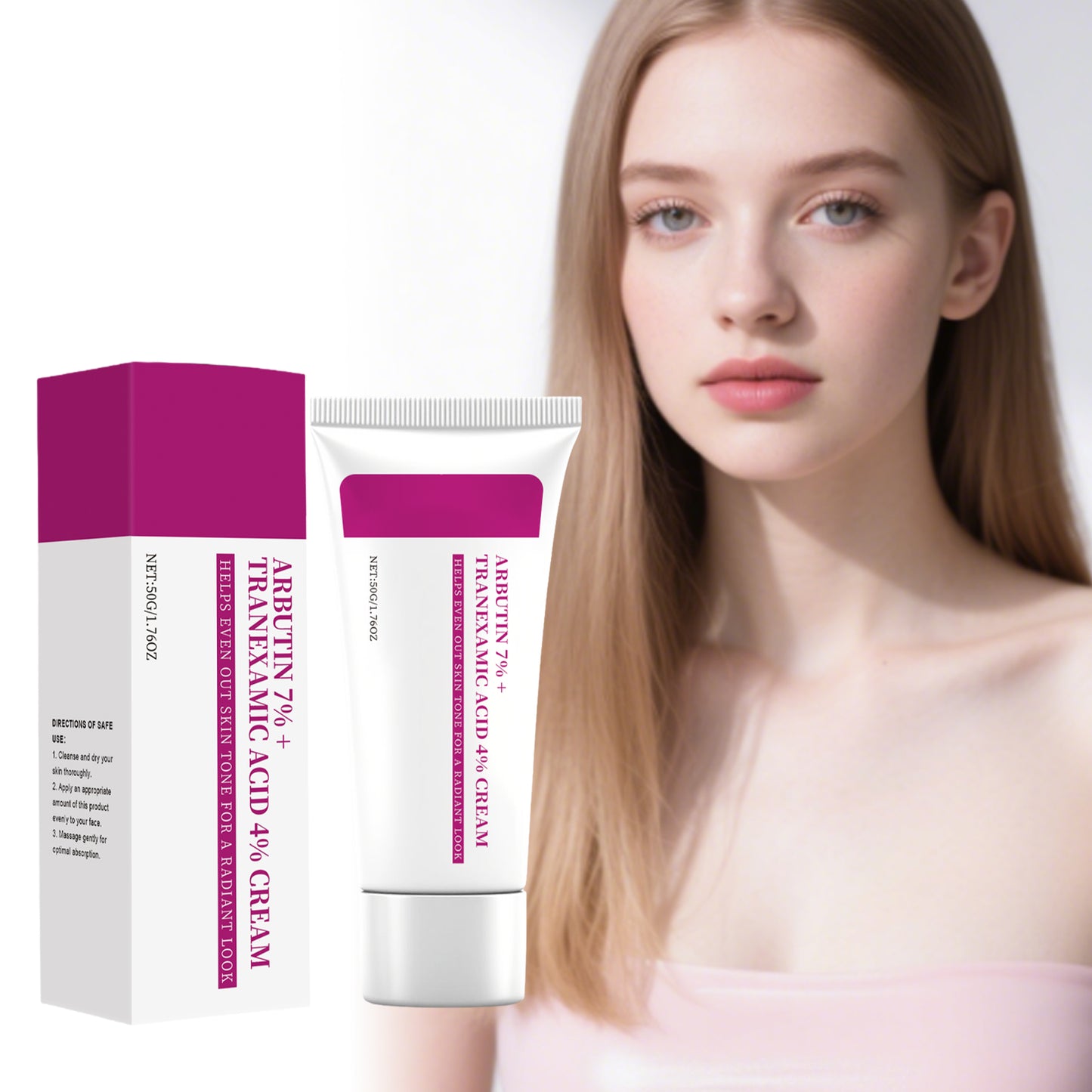 Crema facial con arbutina