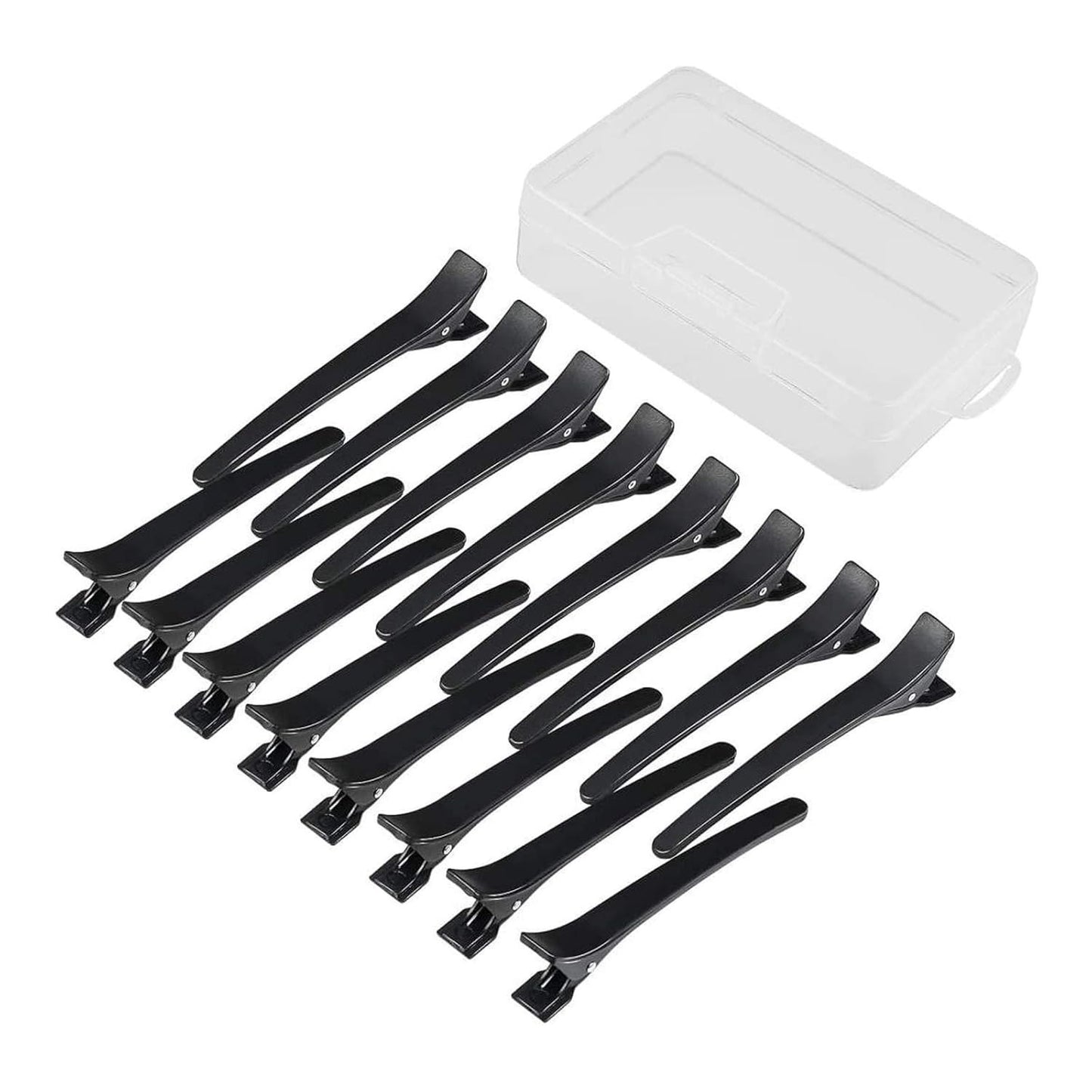 Pinza de Pelo Negra de 16 Segmentos