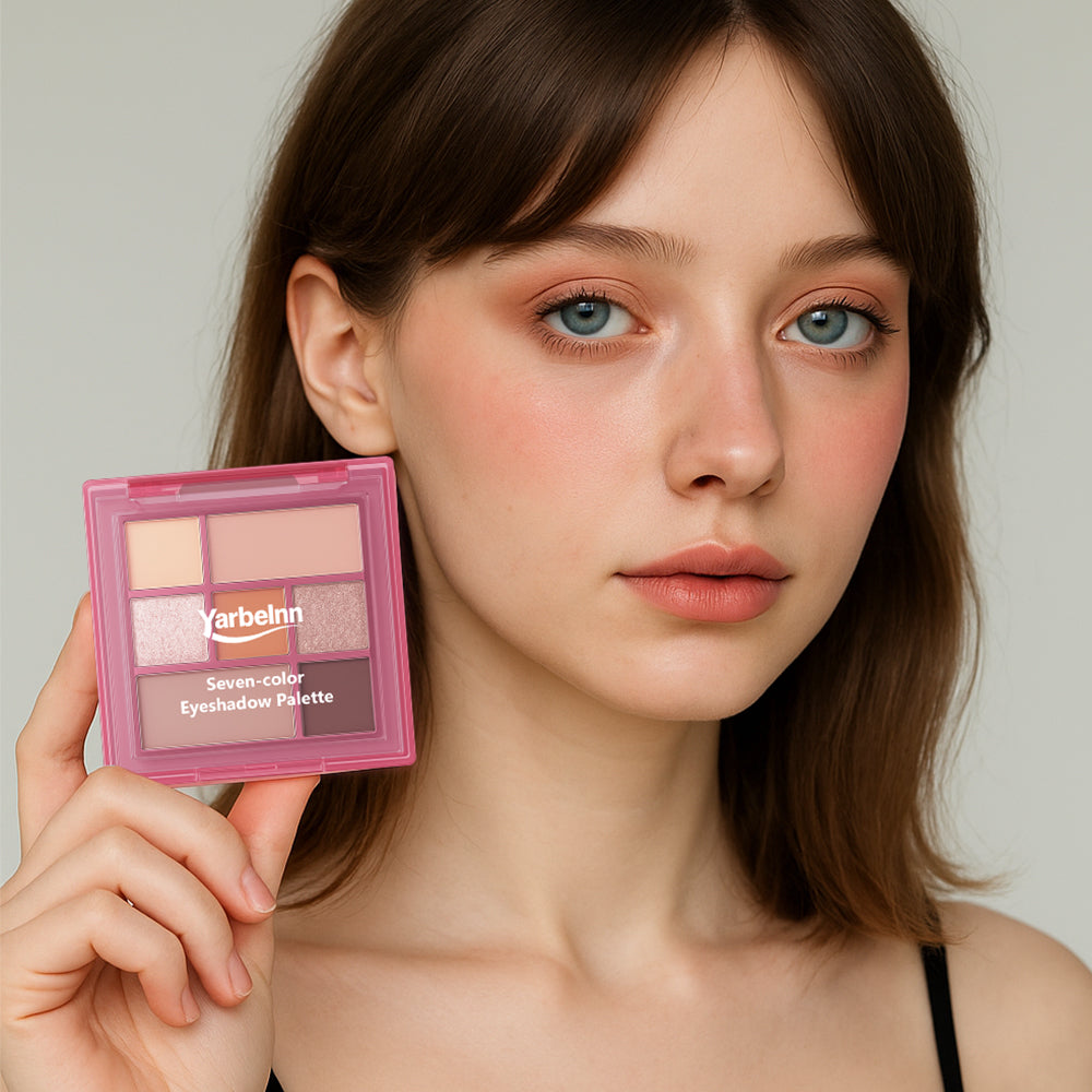 Paleta de sombras multifunción de 7 colores
