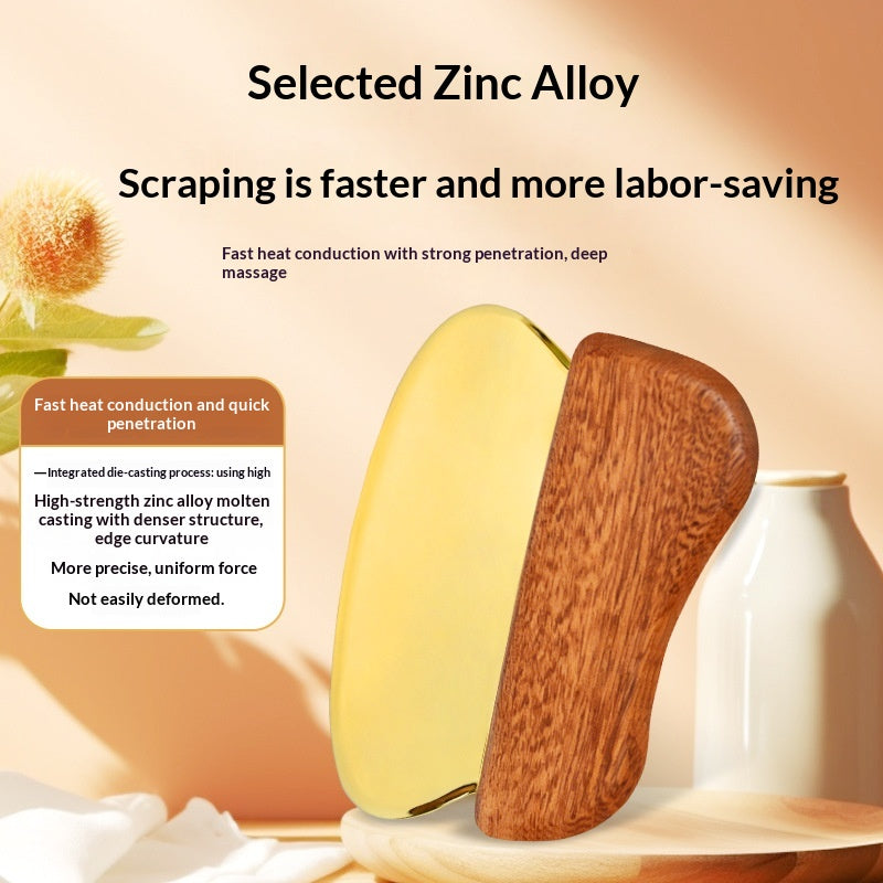Raspador de fascia de aleación de zinc para Gua Sha