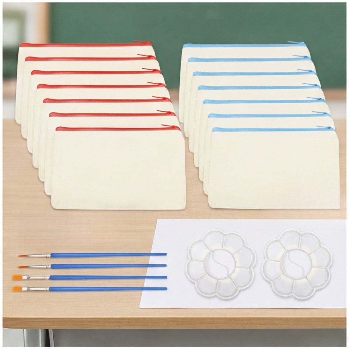 Set de Estuches y Paleta para Creatividad