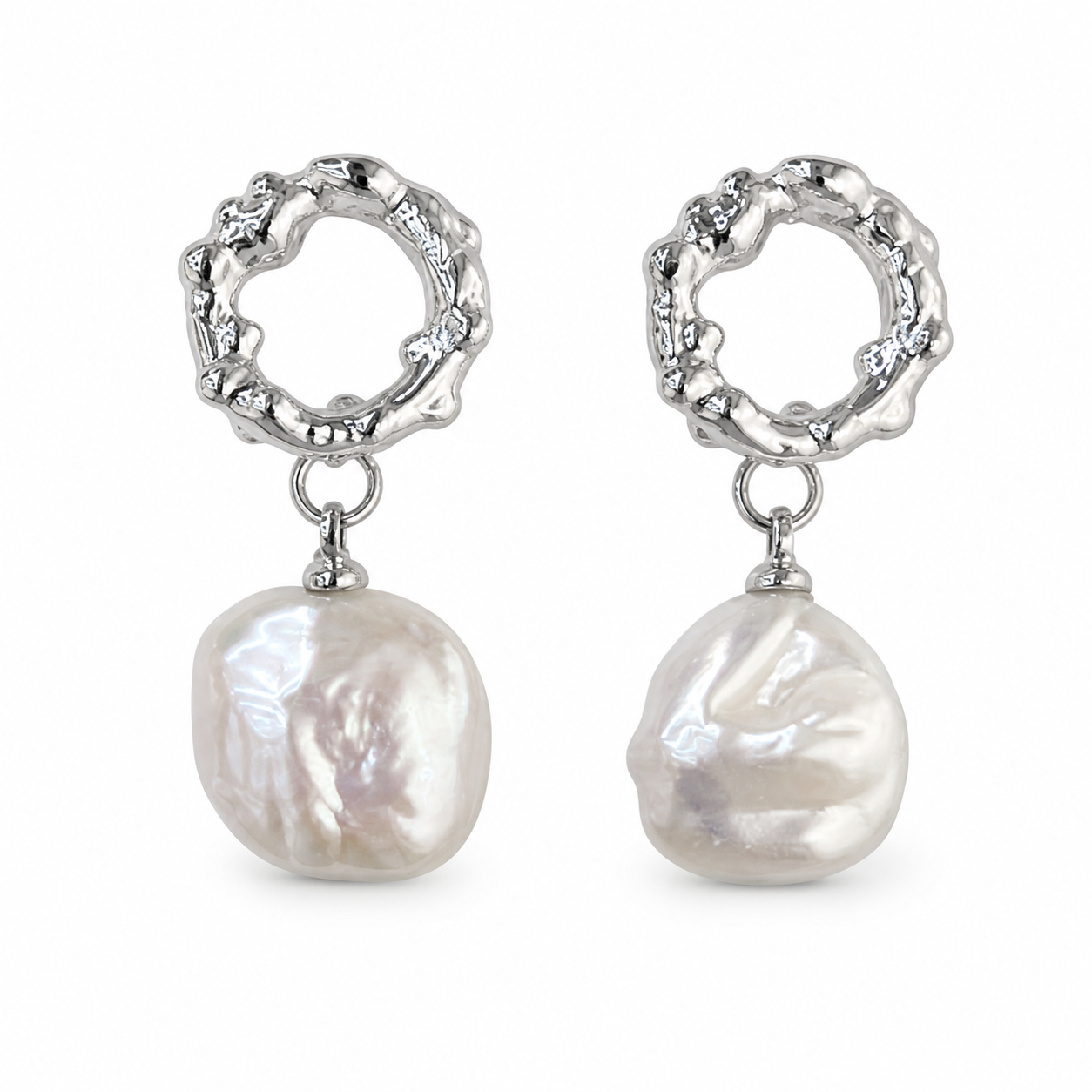 Aretes de perlas elegantes