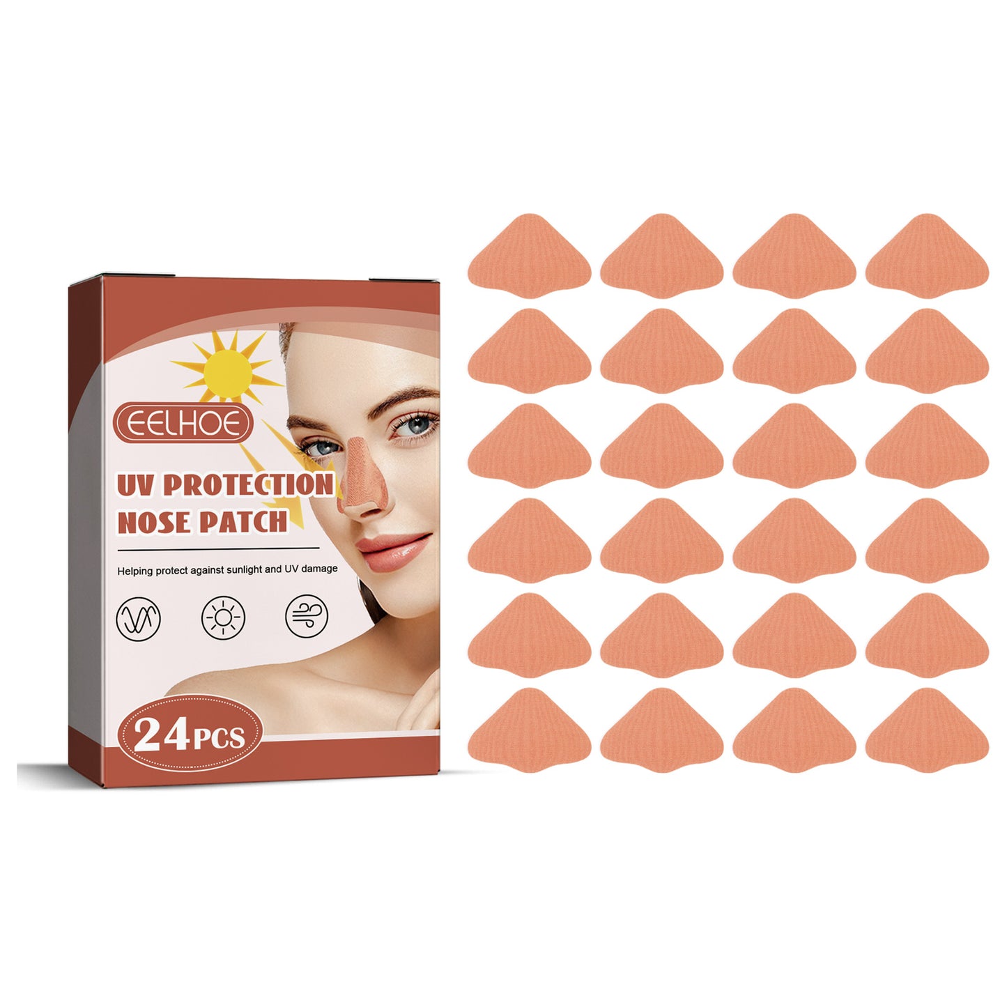 Parche Solar Nariz Naranja 24uds