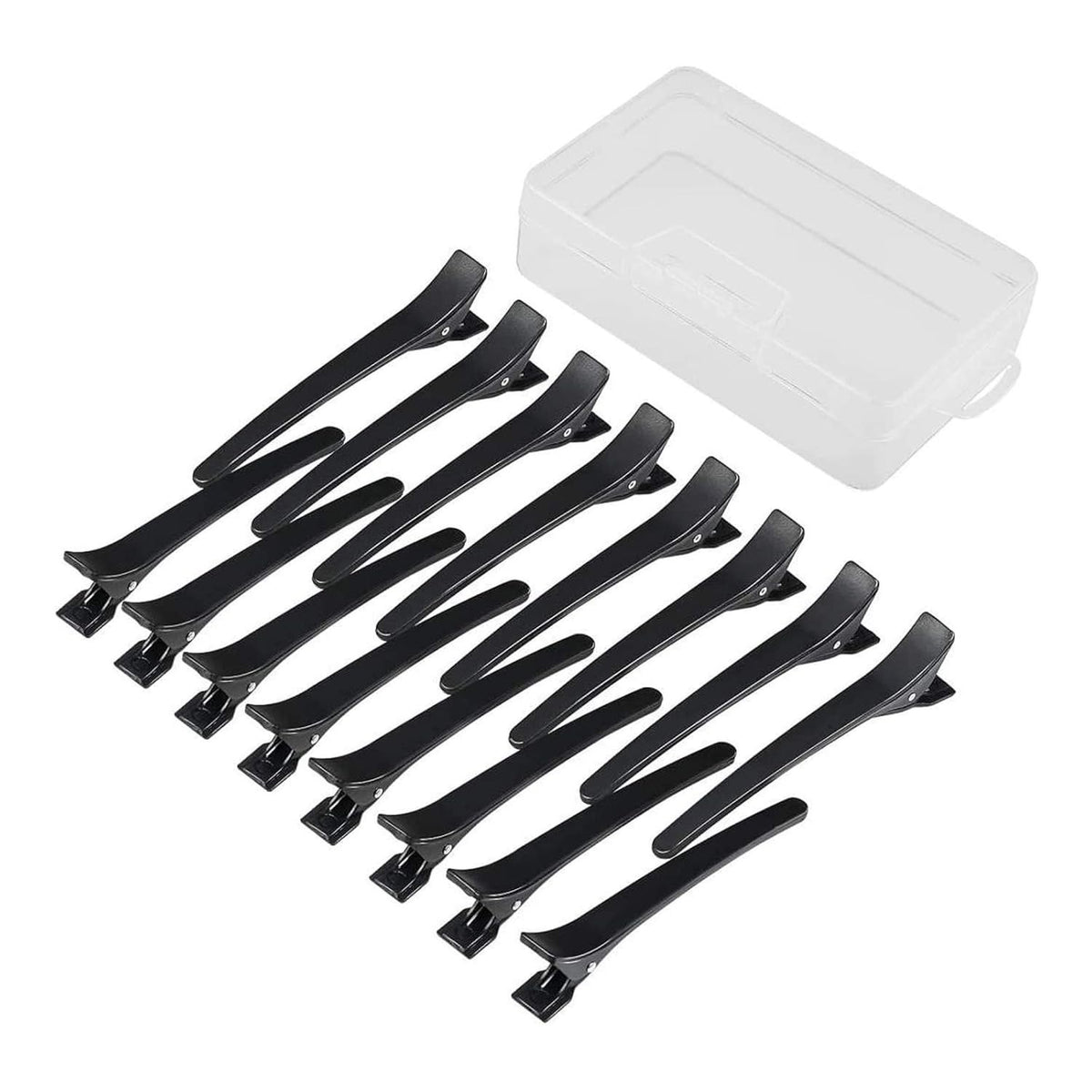 Pinza de Pelo Negra de 16 Segmentos