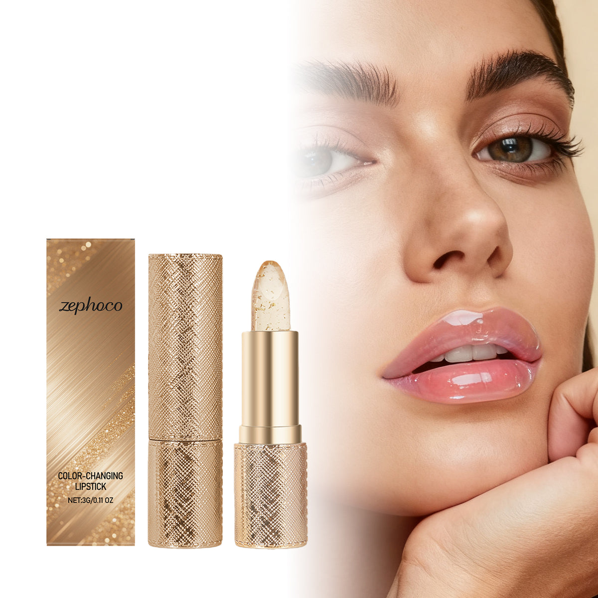 Labial hidratante que cambia de color