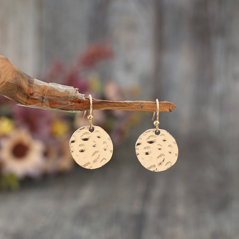 Aretes Dorados Disco Pequeño