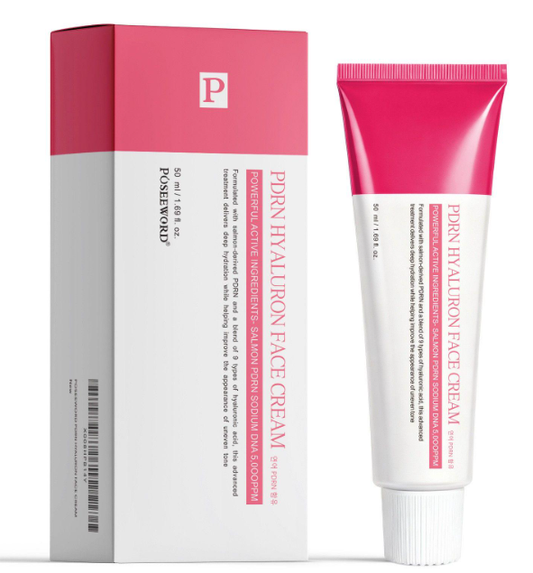 Crema facial con ácido hialurónico y PDRN