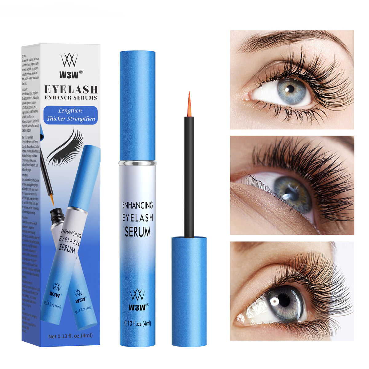 Sérum de pestañas y cejas para alargar y rizar