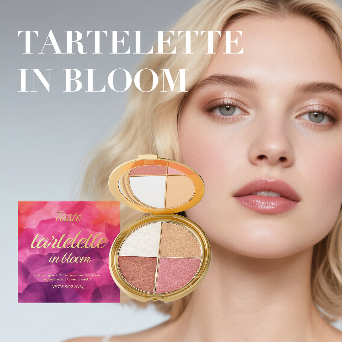 Paleta de Iluminador, Sombras y Colorete