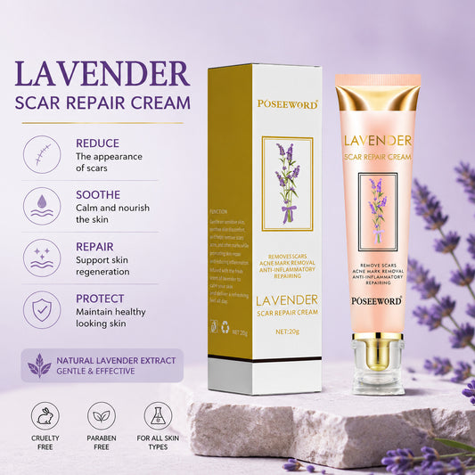 Crema reparadora de cicatrices con lavanda