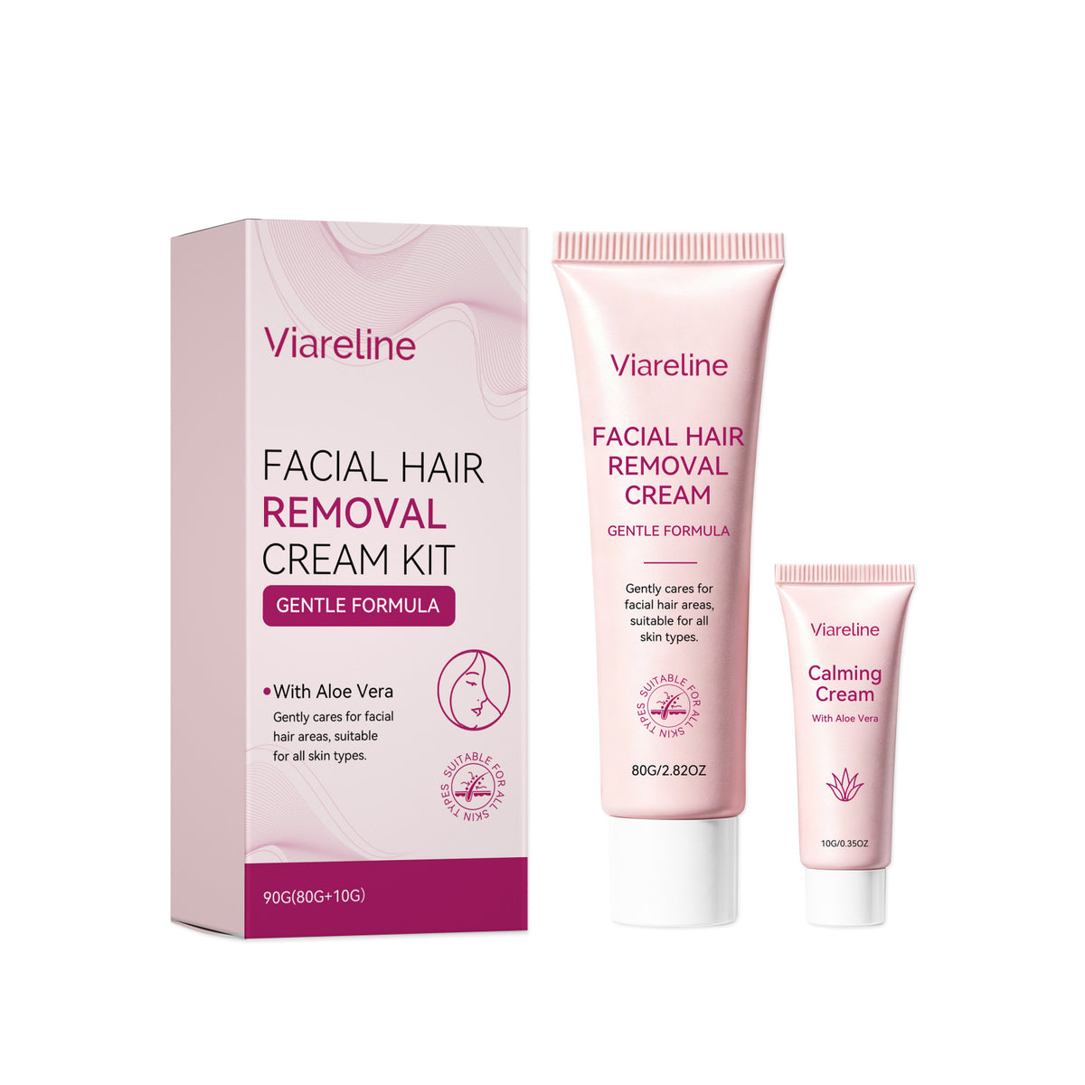 Set Crema Depilatoria Facial Coreana