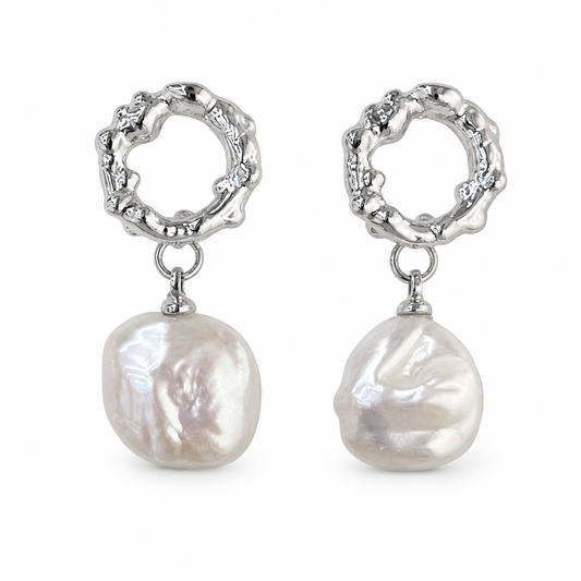 Aretes de perlas elegantes