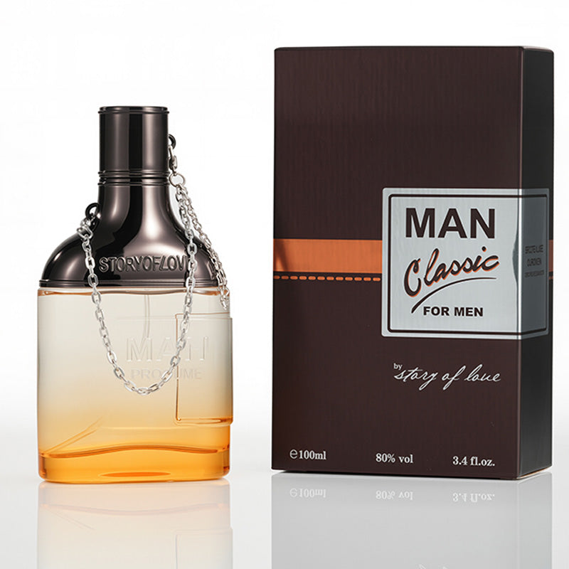 Colonia Cadena Madera Amber Wood Hombres