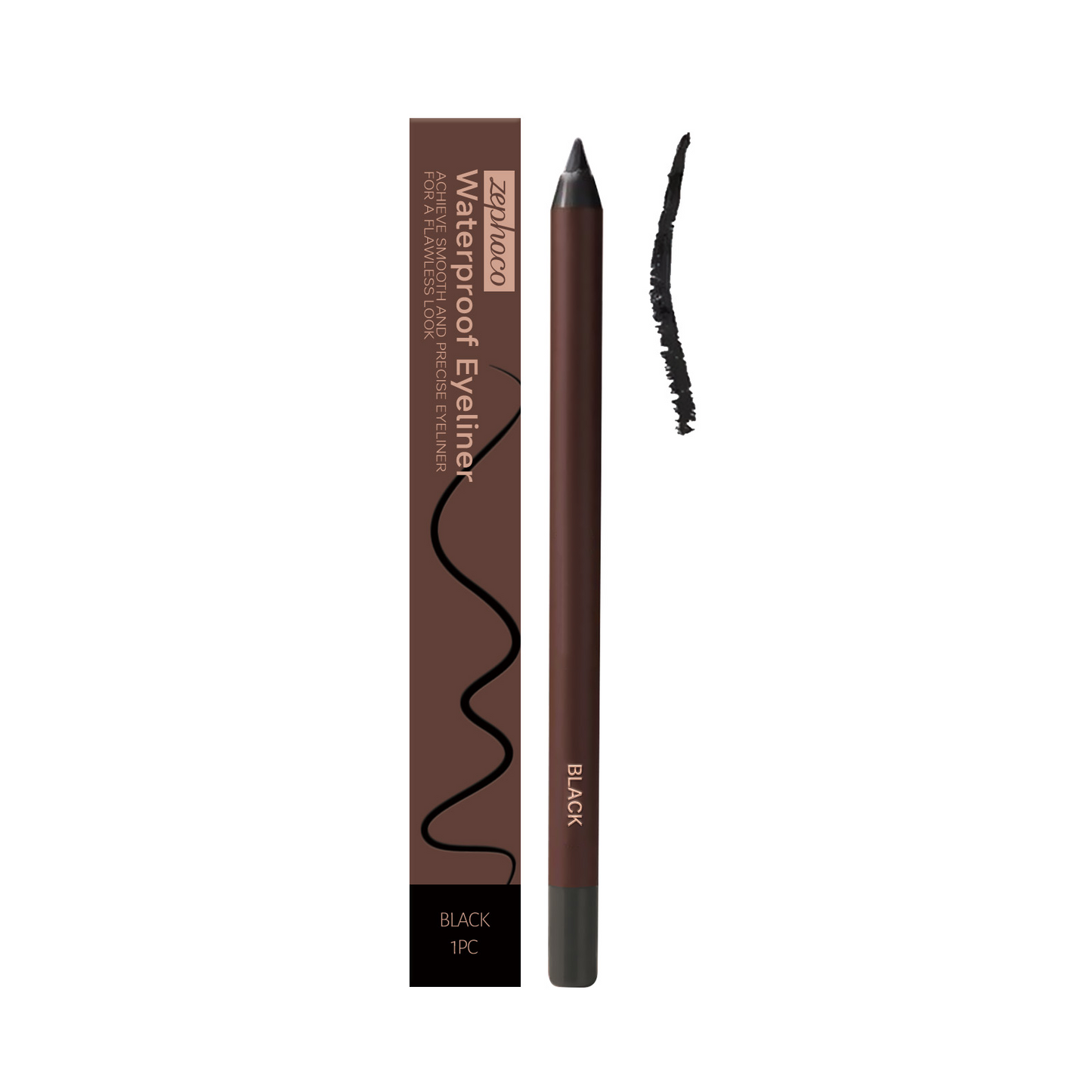 Delineador de ojos waterproof negro